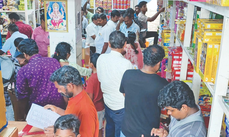 Deepavali cracker sale picks up in Sivakasi
